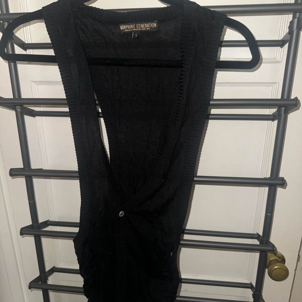Morphine Generation Black Cardigan Vest